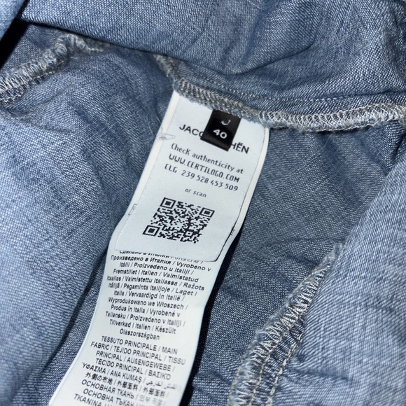 Designer Couture Collab Jacob Cohen Matthew Adam's Dolan Denim Maxi Dress Italy - Picture 13 of 13